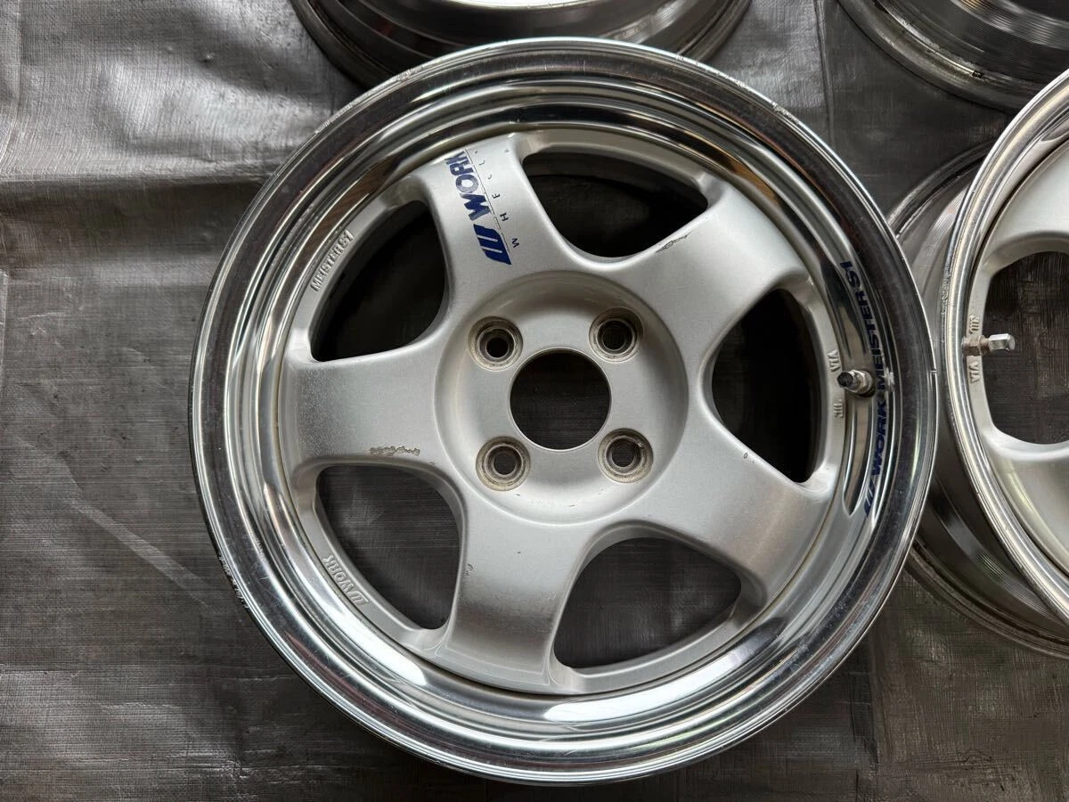 JDM Out of print work Meister S1 15x5.5j +42/O disc 4-hole PCD100 4-wh No Tires - Image 2