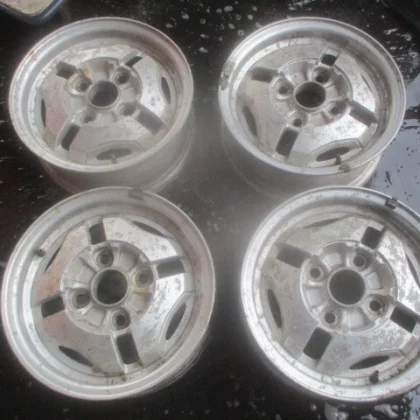 JDM Toyota AE86 Corolla Levin Aluminum Wheels Rare Genuine 13-inch No Tires