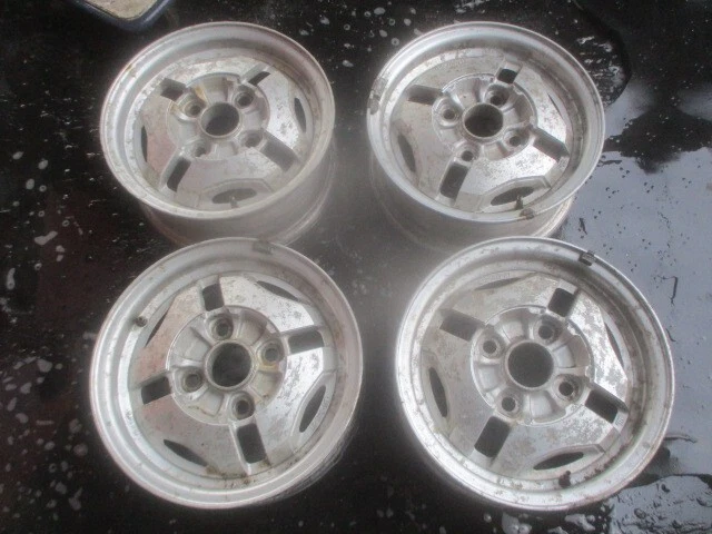 JDM Toyota AE86 Corolla Levin Aluminum Wheels Rare Genuine 13-inch No Tires