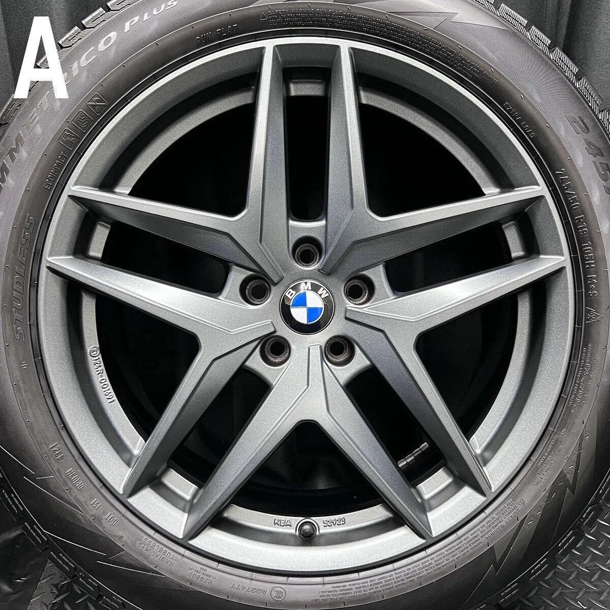 JDM 9-9.5mm offset BMW wheels & 245/50R19 Pirelli run-flat studless ti No Tires - Image 7
