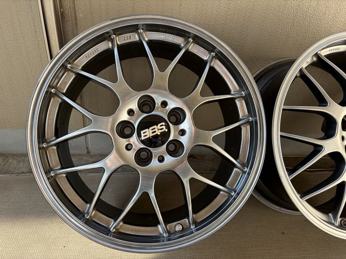 JDM Excellent Condition BBS RG-R Diamond Black RG791 112 8J+50 Ultra L No Tires - Image 5