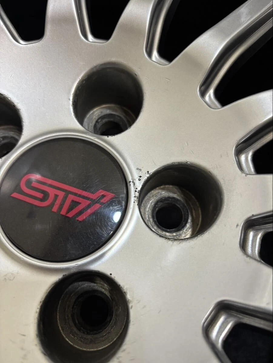 JDM 225/55R18 BRIDGESTONE/VRX2 tires on 2019 Subaru genuine OP STI ENK No Tires - Image 3