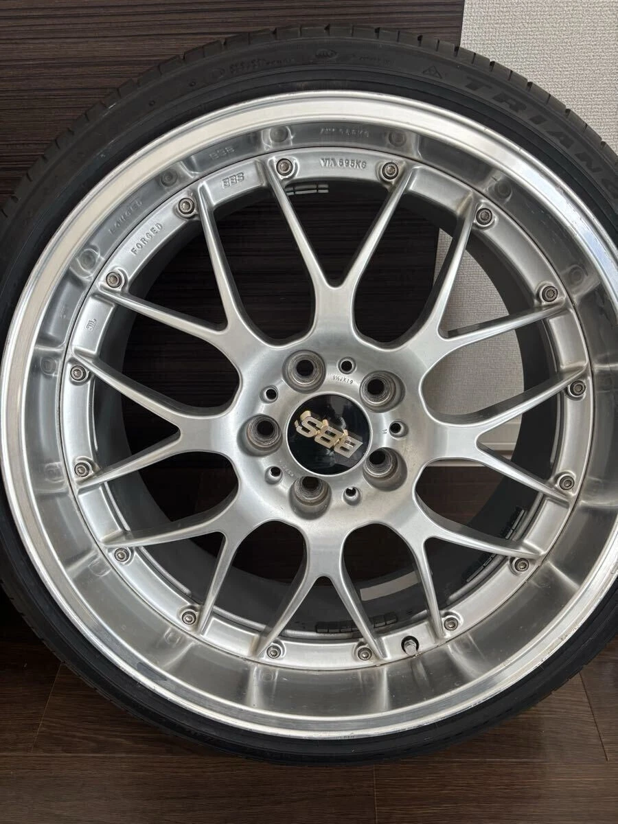 JDM BBS RS-GT 8.5J/9.5J-19 +38 DSK 215/35-19 235/35-19 Forged Silver 2 No Tires - Image 4