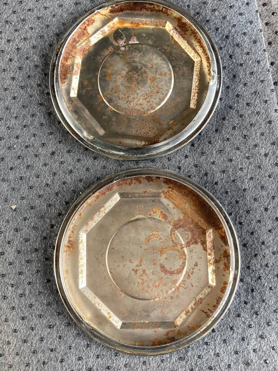 JDM Rare TRU SPORKE center caps pan type set of 4 for American Lowride No Tires - Image 6