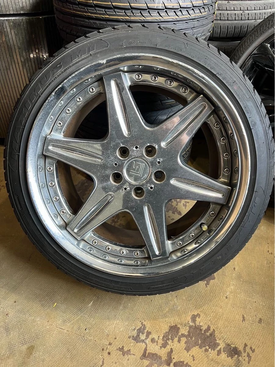 JDM 19-inch rare WORK workLS406 wheels 8J +35/10J +45/pcd114.3F 225/35 No Tires - Image 5