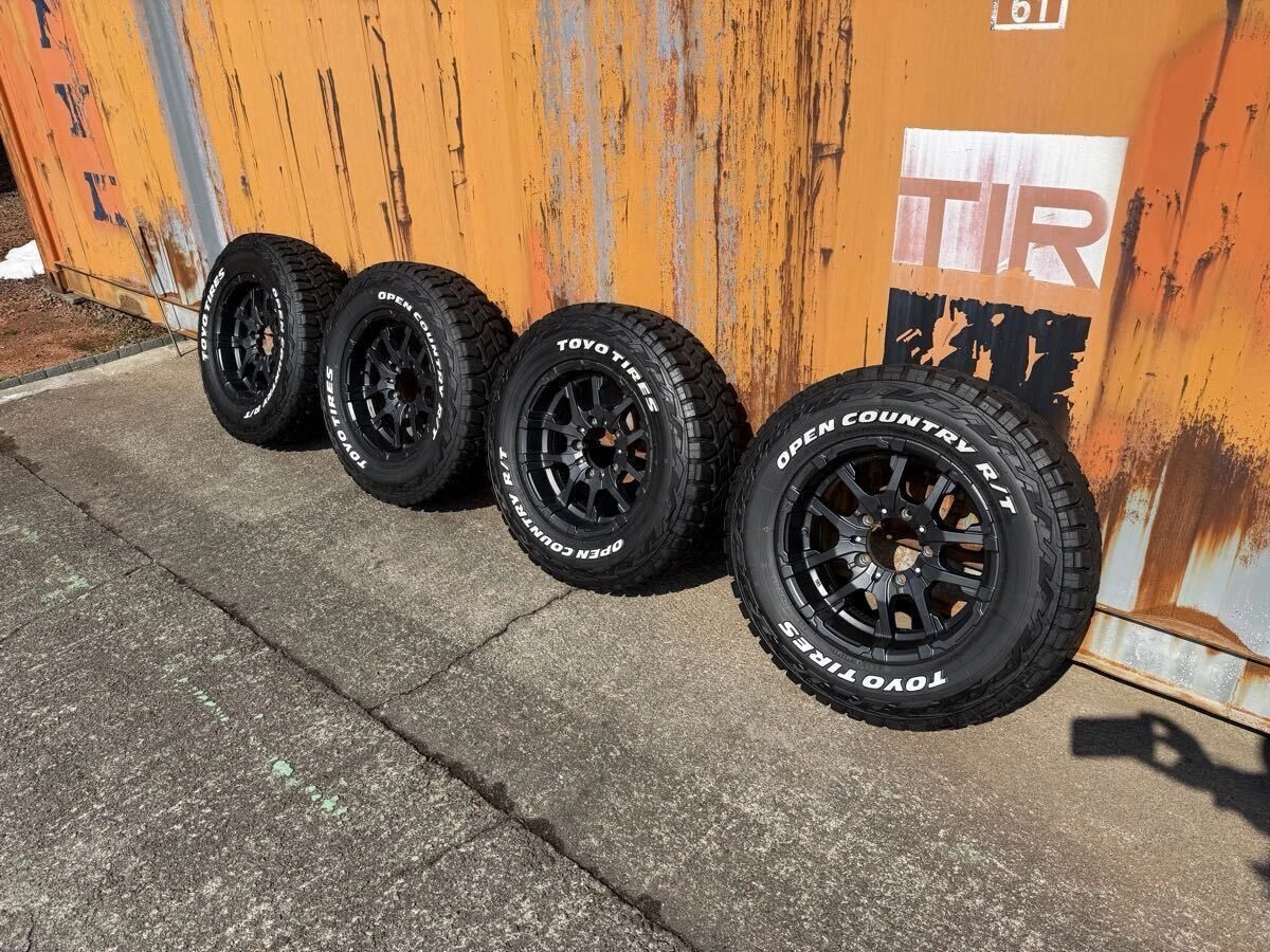 JDM TOYO Open Country RT 225/70R16 Deep Rim M26 Black Spang 16x6J T No Tires