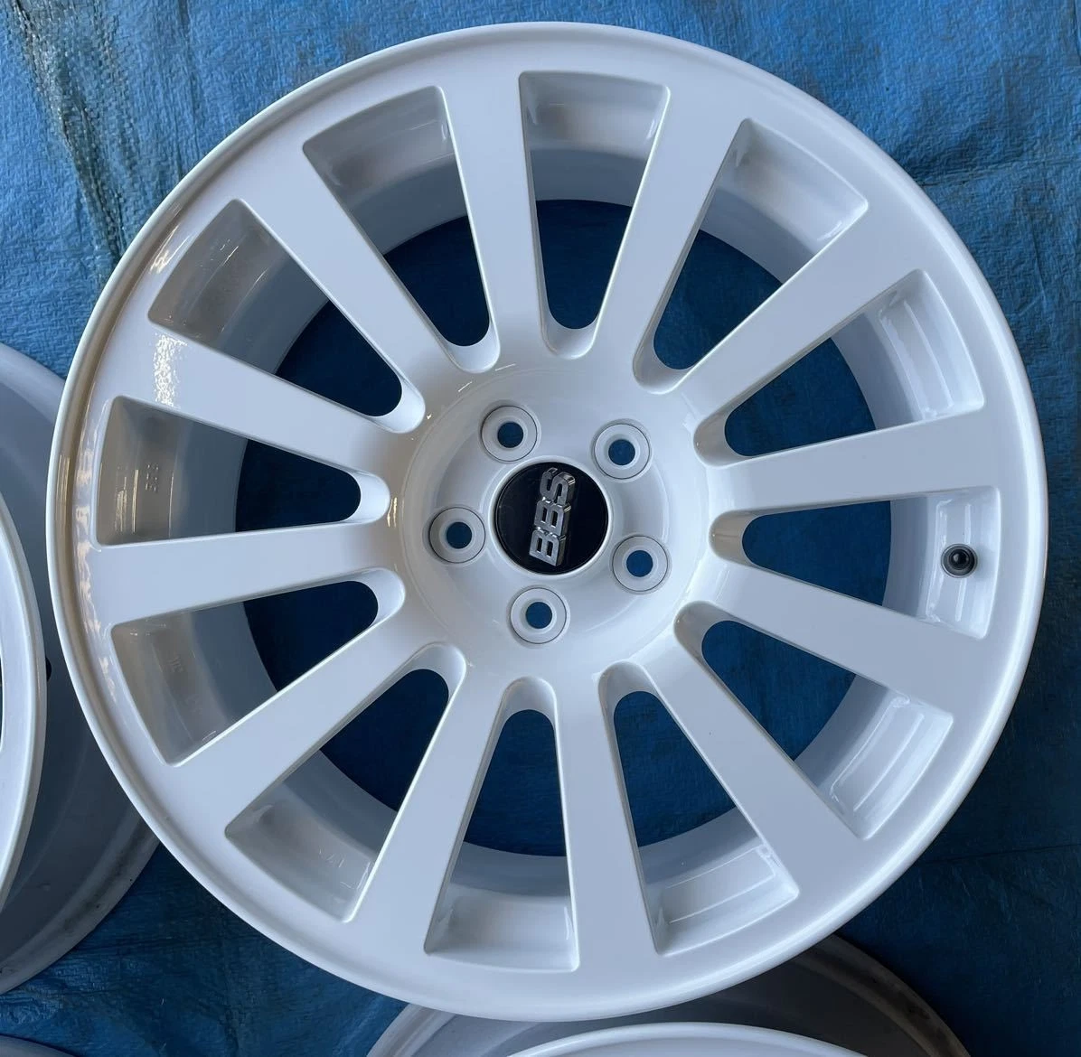 JDM BBS Subaru genuine 17 x 7J +48 5H 100 RV722 wheels made in Japan l No Tires - Image 2