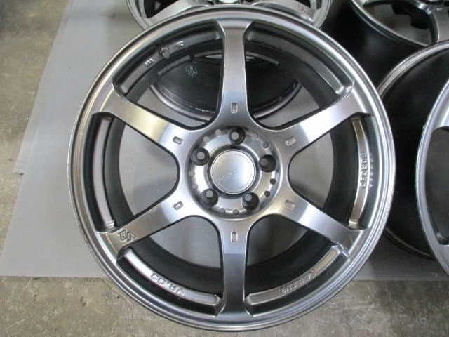 JDM BH381 Used RAYS Forged Aluminum Wheels 4-piece set 18x8.5J/9.5J +3 No Tires - Image 3