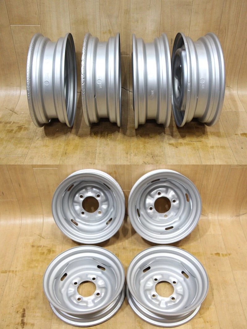 JDM B591 Old Car Rare Nissan Iron Wheels 12X3.5J+35 PCD114.3 80mm Hub No Tires - Image 10