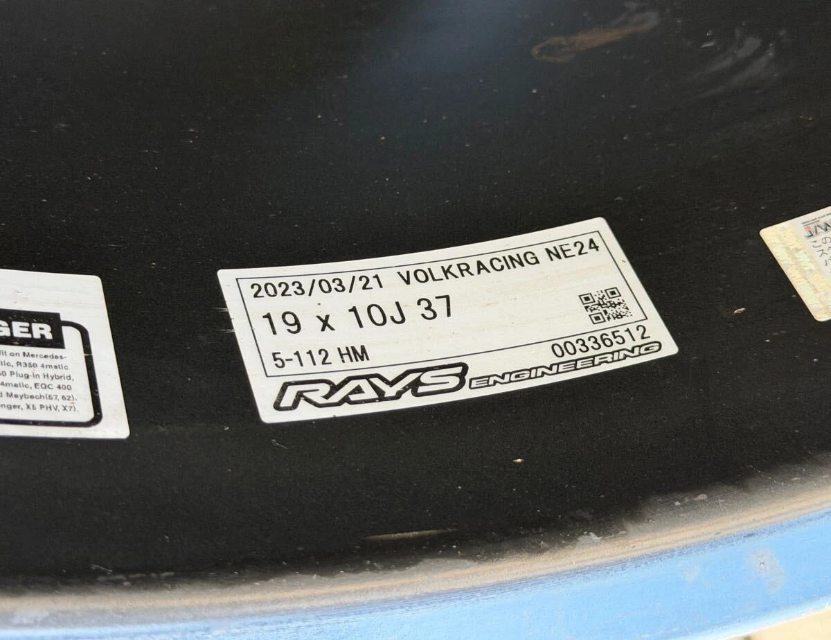 JDM Rare/Size Rays NE24 PCD112 5h 10j 37 194Book 66.6 Used for Audi RS No Tires - Image 7