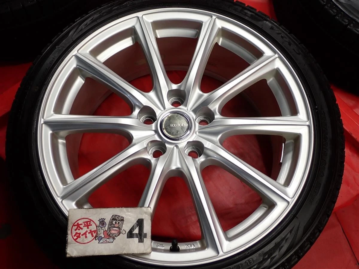 JDM Set of 4 Bridgestone Bridgestone VRX3 10-spoke wheels 225/40R18 88 No Tires - Image 8