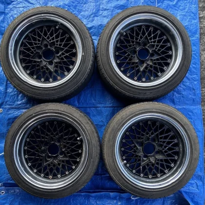 JDM SSR Rebar Mesh PCD 100 14 7J Offset +13 B Rim Type 4 Book Out of P No Tires