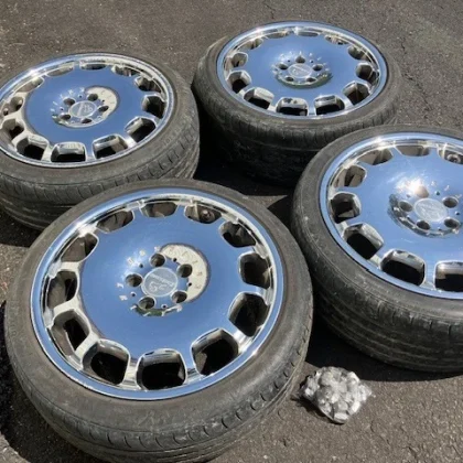 JDM Rare Out of print Carlson 1/12 4Wheels No Tire 19x8.5+40 5x114.3