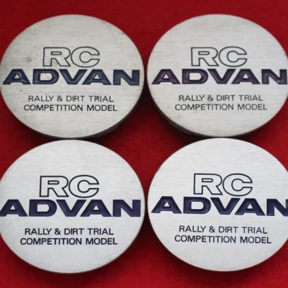JDM 4 pieces Advan Racing/RC aftermarket used wheel center plates cent No Tires