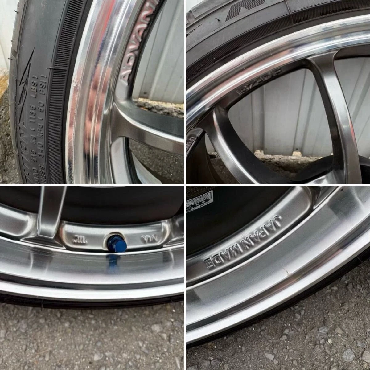 JDM ADVAN Racing RZ-DF 198.5J+35 5-lug PCD120 wheels and tires 4-book No Tires - Image 2