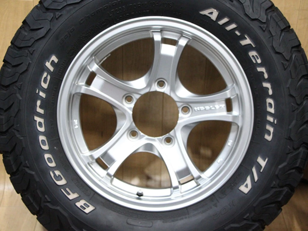 JDM C86 WEDS KEELER 16X5.5J+22 PCD139.7 JWL-T Goodrich 235/70R16 LT ti No Tires - Image 2
