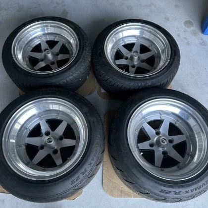 JDM Speedster XR-4 Longchamp Wheels 15 inch 114.3 9J 10J No Tires