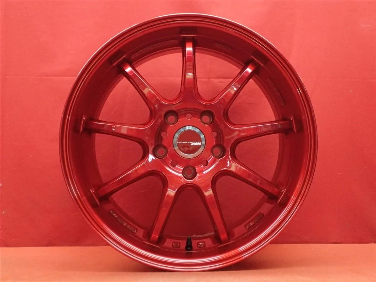 JDM WORK EMOTION D9R Wheels 4-Bolt Pattern 7.5/8.5J-18 PCD120 5x120 +3 No Tires - Image 4