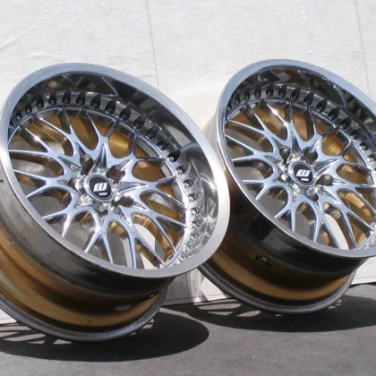 JDM Ultra-deep rims WORK LeZacks Mesh 9J +13 2Book S13 S14 S15 180SX R No Tires