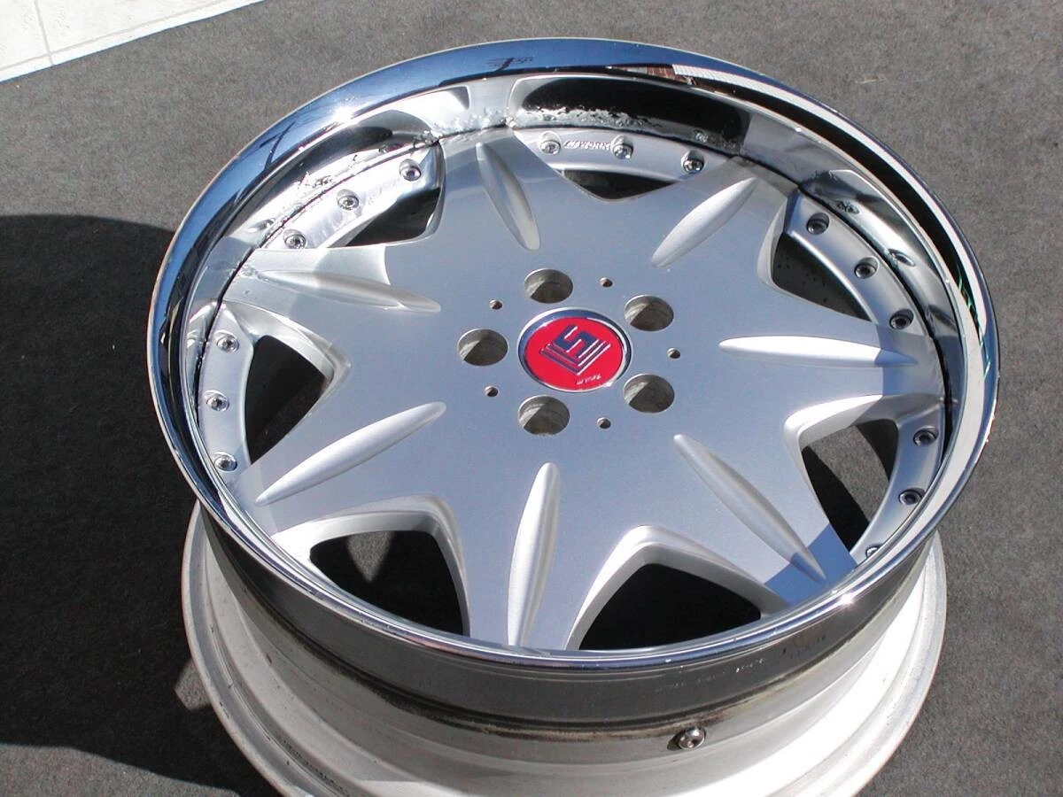 JDM Discontinued deep rims WORK LS207 9J +45 114.3-5H crown for Mark X No Tires - Image 3