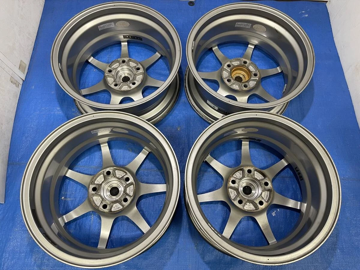 JDM Out of print rare Enkei ENKEI_RACING_RS + M16x7J +35 114.3/5H Civ No Tires - Image 8