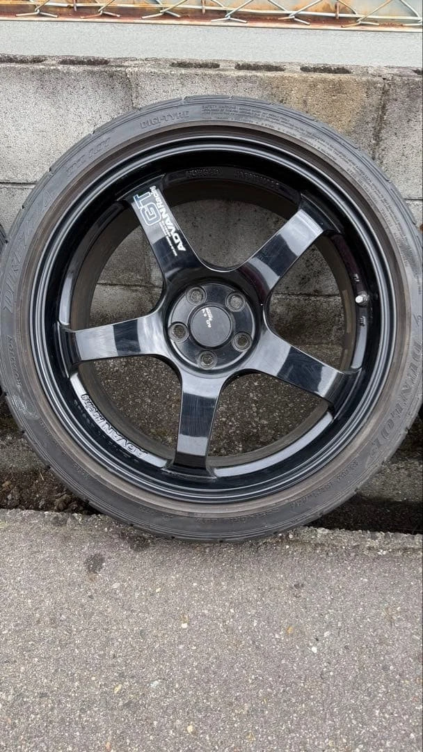 JDM ADVAN Racing GT 18-inch 8.0J+45 PCD100 ADVAN No Tires - Image 3