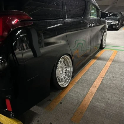 JDM Black mesh design wheel cap No Tires