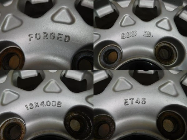 JDM 15-779Beautiful forgingBBS Subaru genuine option 13in 4J +45 wheel No Tires - Image 10