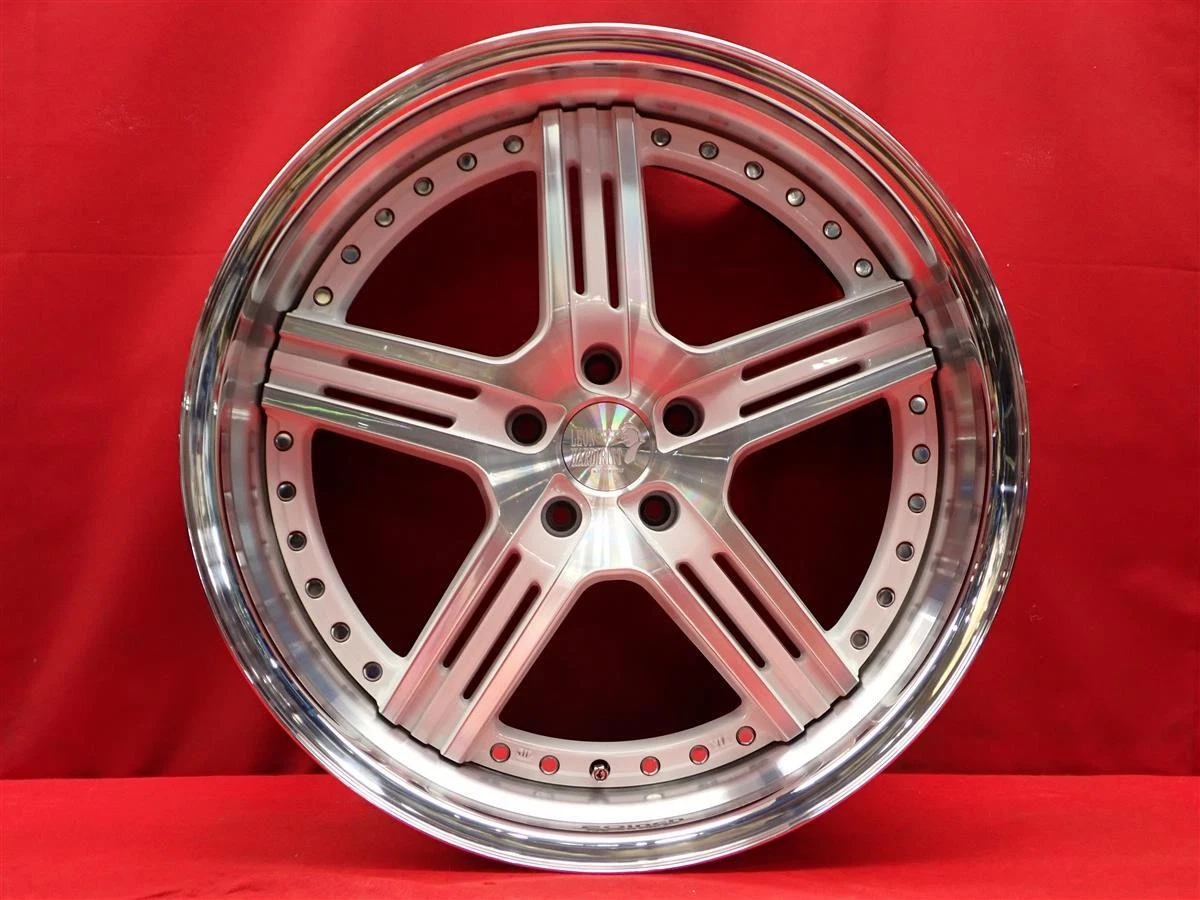 JDM LEON HARDIRITT Rasen 4Wheels no tires 20x9.5+27 10.5+25 5x114.3 Front BBKF - Image 4