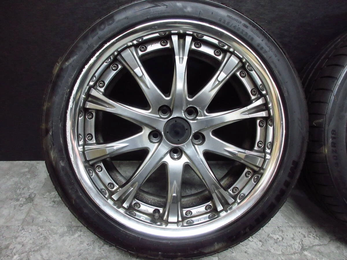 JDM WORK SCHWERT 18VOLVO volvo V70 S70 V60 S60 S80 V50 V40 S40 S80 S90 No Tires - Image 2