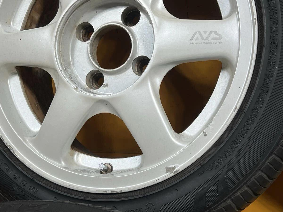 JDM Discontinued AVS Model 6 16-inch 7j +30 pcd114.3 4-lug SUNEW 205/5 No Tires - Image 6