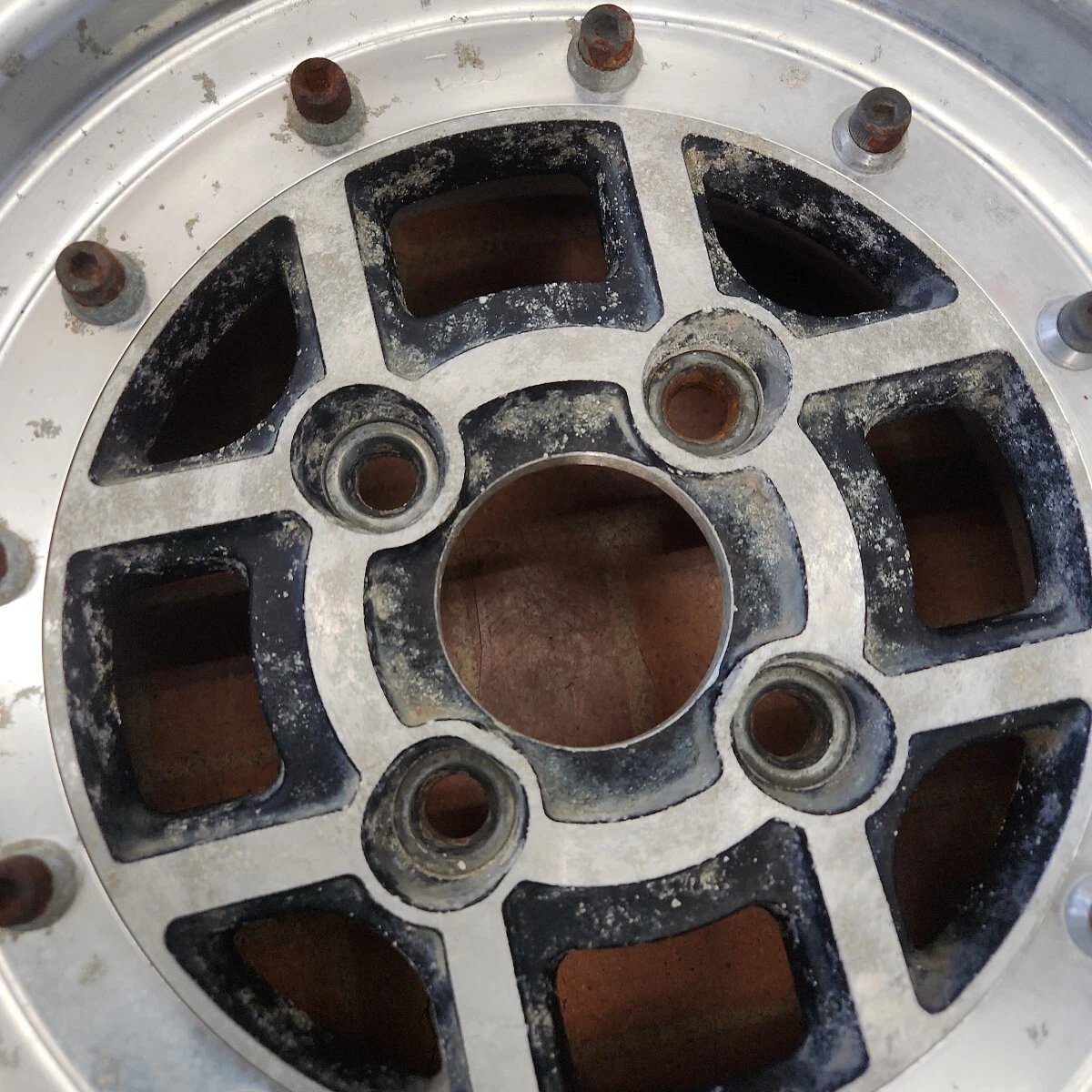 JDM Deep rim old car Enkei ENKEI Fortress Four 13 inches 6J+15 7J+5 4H No Tires - Image 6