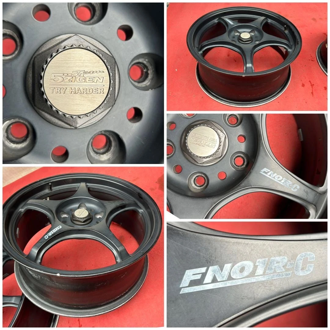 JDM 5ZIGEN 5-Dimensional TRY HARDER FN01R-C 17-inch x 7J +42 No Tires - Image 8