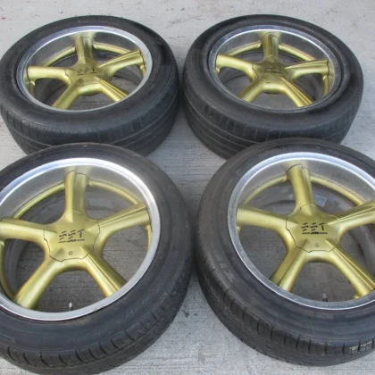 JDM Deep rim Enkei SST 17-inch 114.3 5-lug 8JJ 9JJ OFF +38 RX7 Silvia No Tires