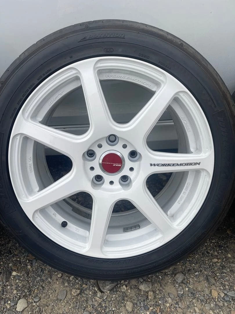 JDM work T7R 17x8.0 45 / 17x9.0 38 PCD114.3 No Tires - Image 7