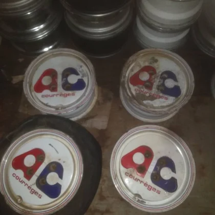 JDM PCD100 Rare Size AC Courreges 100 4-Hole 4H 5.5J +38 13-inch Junk No Tires