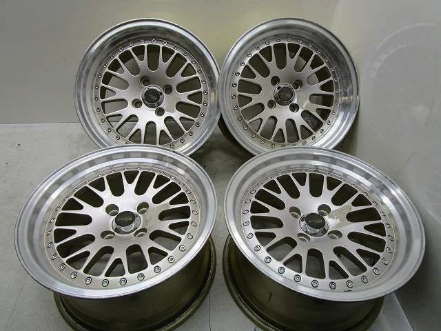 JDM Used 15BMS 8J+20 100mm Aluminum Wheels for Roadster/Civic Set of 4 No Tires - Image 2