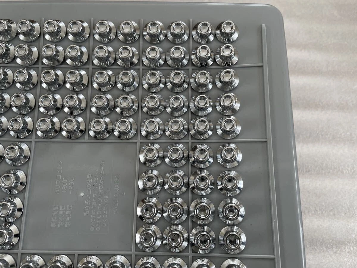 JDM Exquisite Finish BBS RS Genuine Piercing Bolt & Nut Set 152 Books No Tires - Image 4