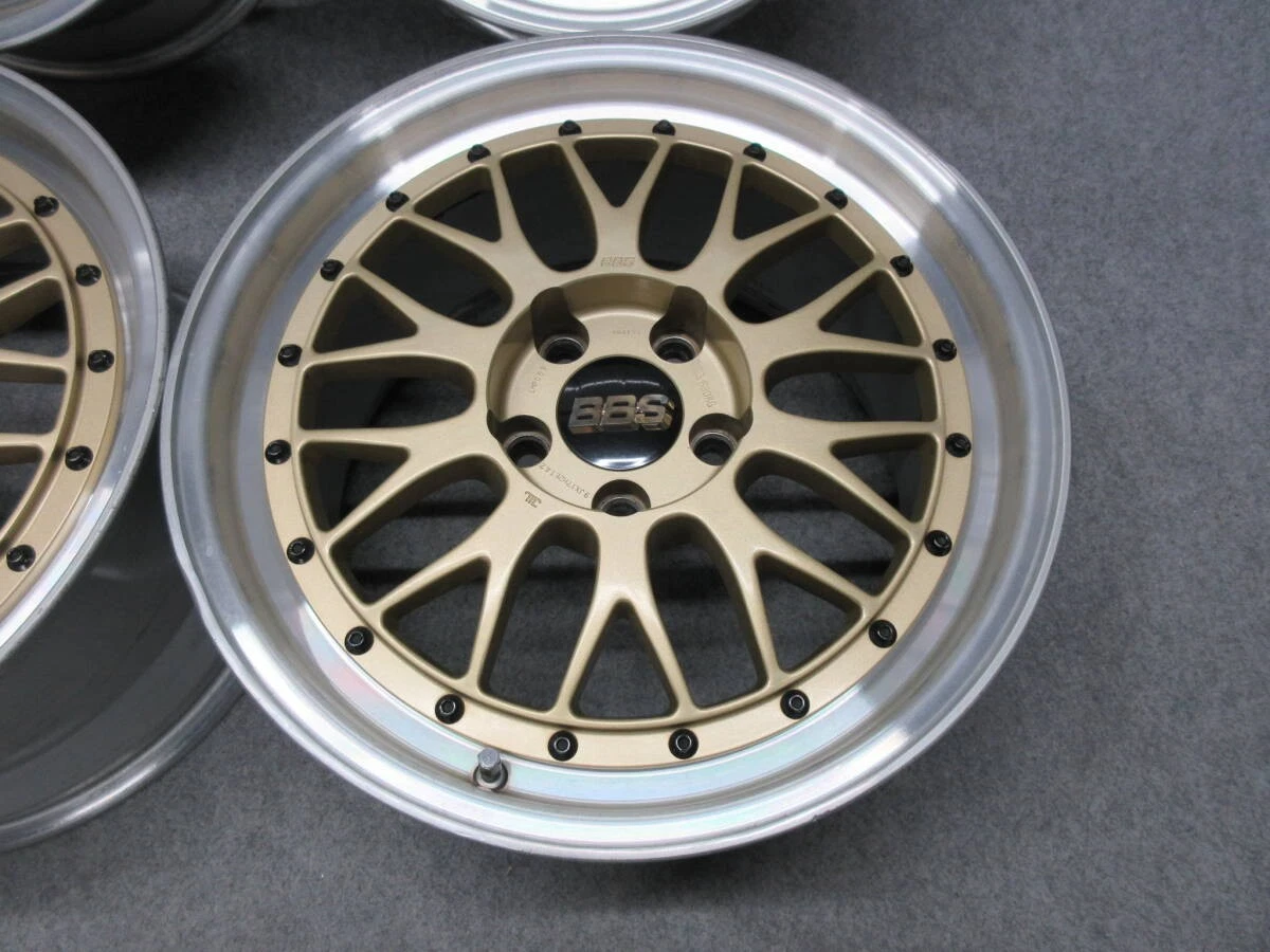 JDM Out of print model popular gold BBS LM 17 Crown Mark X Lexus Elgra No Tires - Image 5