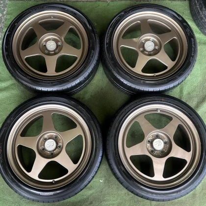 JDM DESMOND aftermarket wheels 174Book set 7J5HPCD100+45 rare lightwei No Tires