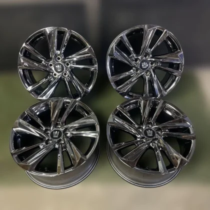 JDM Toyota Crown Athlete 18 Black Finish Genuine Wheels 4-Piece Set No Tires