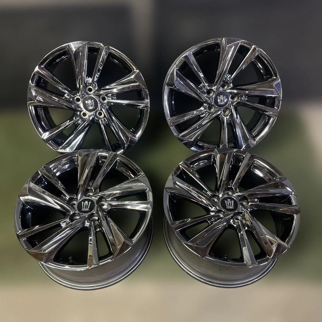 JDM Toyota Crown Athlete 18 Black Finish Genuine Wheels 4-Piece Set No Tires