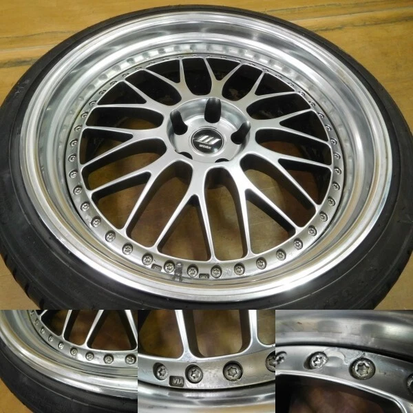 JDM WORK Zistance W10M 4Wheels no tires 21x9-7 10+12 5x120 - Image 2