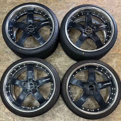 JDM Rare AME Sharen FX 198J+48 9J+48 pcd114.3 5-hole 5H deep rims for No Tires