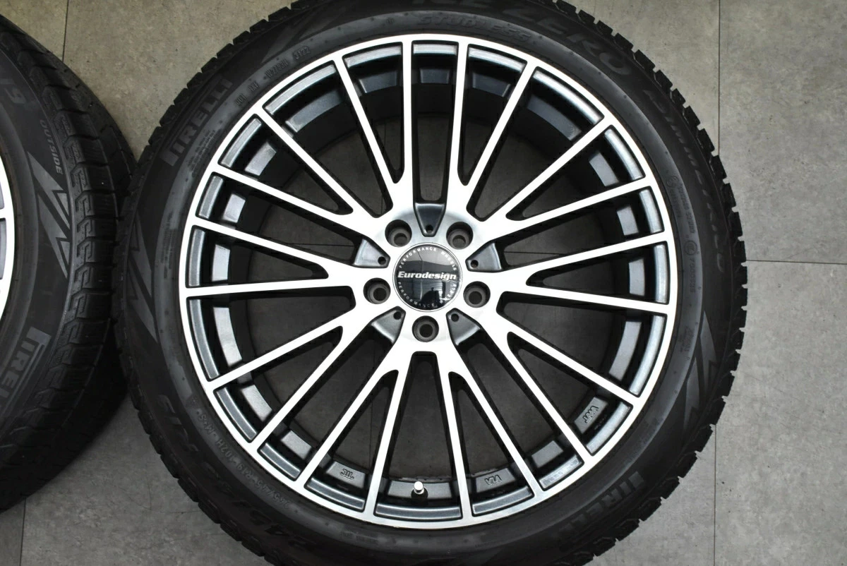 JDM Used Abe Shokai Wheel Set 4-Book Set 198.5J x 19 +33 PCD 112 245/4 No Tires - Image 5