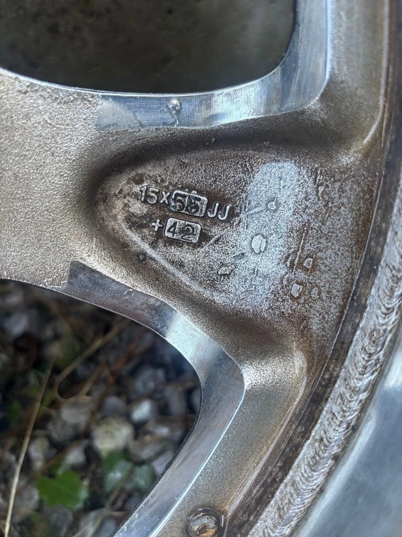 JDM WORK 155 spoke wheels bonus tire set No Tires - Image 3