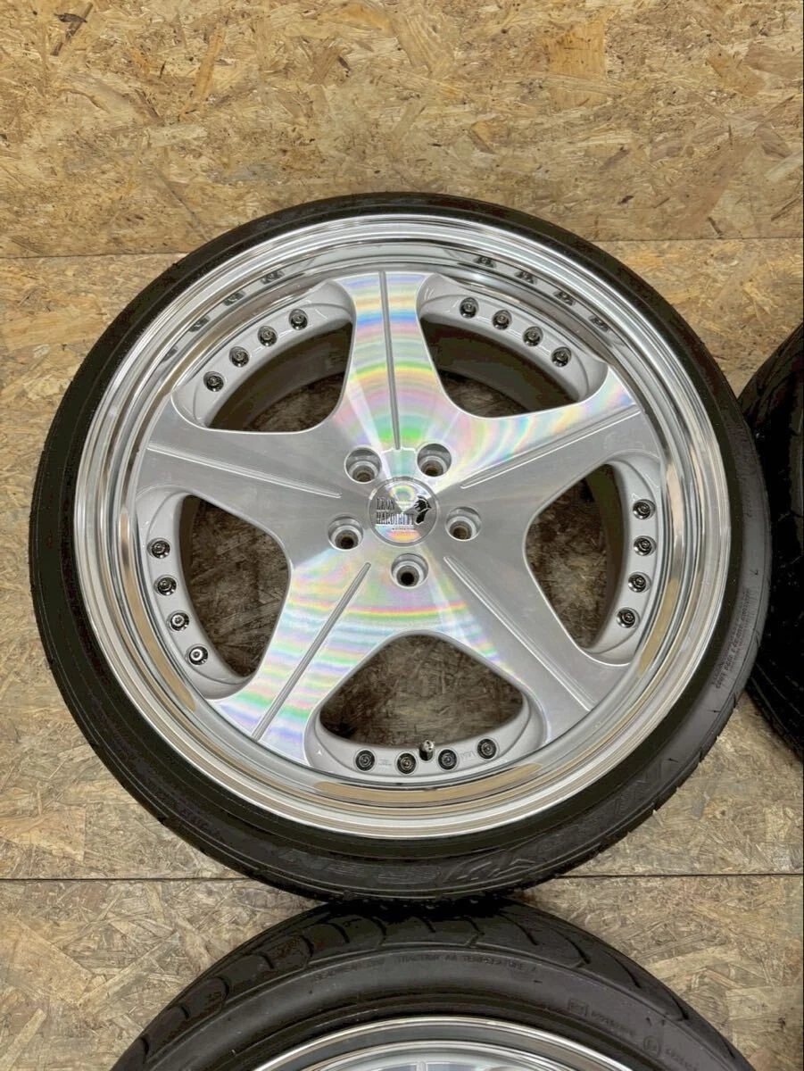 JDM Rare Leonhard Orden ORDEN 209J+32 PCD114.3 5-hole 5H Discontinued No Tires - Image 3