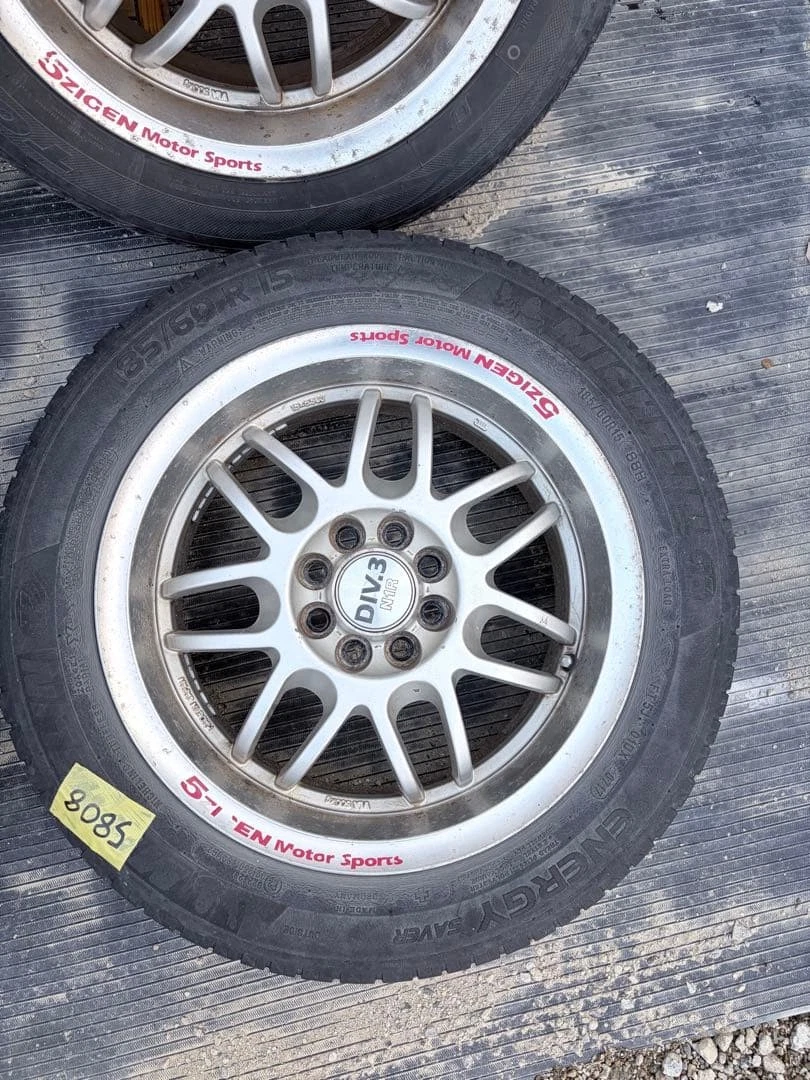 JDM 5ZIGEN Div.3 N1R♪PCD100/4Hmulti/156.5J No Tires - Image 2