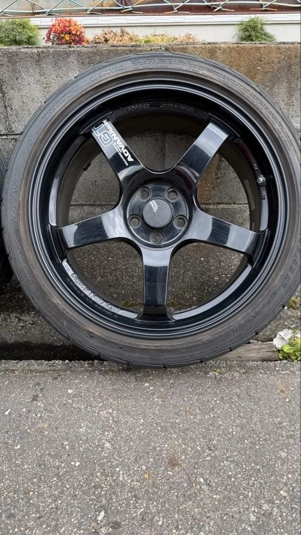 JDM ADVAN Racing GT 18-inch 8.0J+45 PCD100 ADVAN No Tires - Image 2
