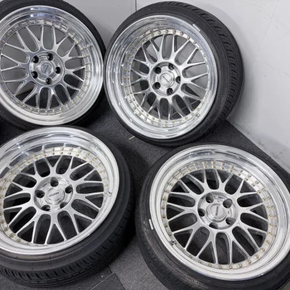 JDM Work Meister M1 3P PCD 112 Full Polish Deep Rim 9.5j 10.5j 18Audi No Tires